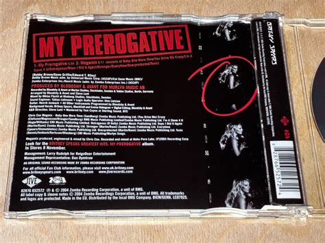 Britney Spears My Prerogative Cd Single Incl Megamix Ebay