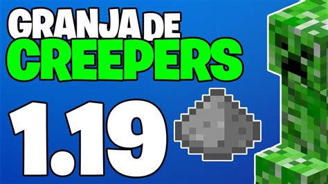 COMO HACER una GRANJA de CREEPERS y PÓLVORA en Minecraft 1 19 4