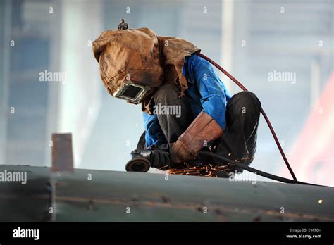 Shipyard Workers On Stock Photo Alamy