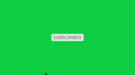 Green Screen Play Button Sub Youtube