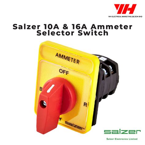 Salzer 16A Ammeter Selector Switch Shopee Malaysia