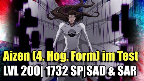 Aizen Th Hog Form Im Test Lvl Sad Sar Build Bleach Brave