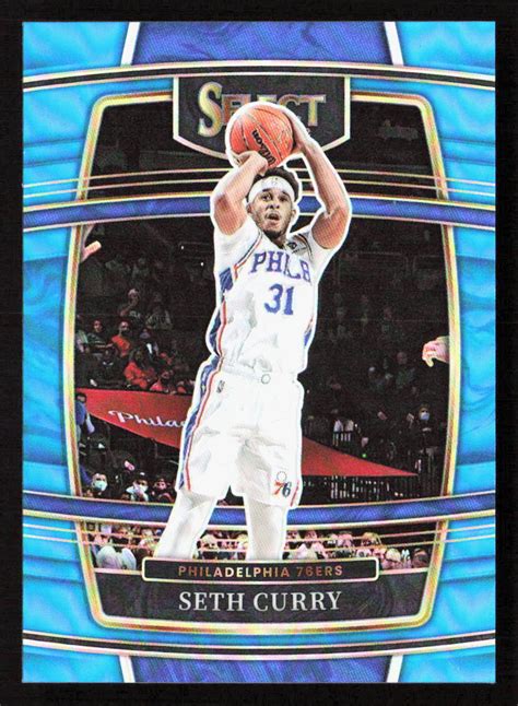 Panini Select Seth Curry Concourse Light Blue Prizm Ers