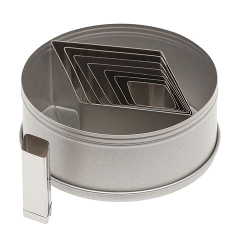 Ateco Eight Piece Diamond Cutter Set In Tin Container Geometric Cookie