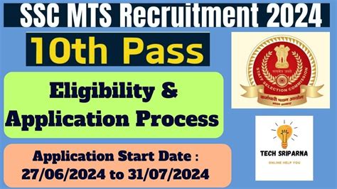 SSC MTS New Vacancy 2024 Out SSC MTS Havaldar 2024 Syllabus Form