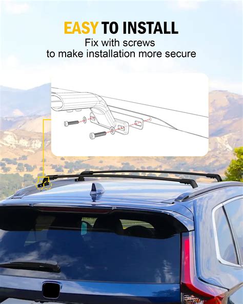 Ezrexpm 220lbs Cross Bar Roof Rack Fit For 2023 2024