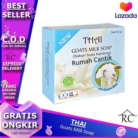 Thai Goats Milk Soap 50gr Sabun Kambing ORIGINAL Rumah Cantik 354