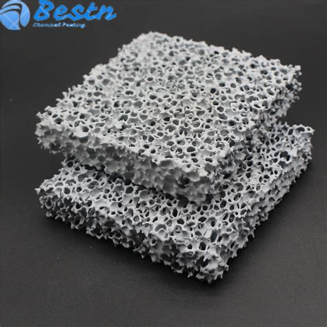 Silicon Carbide Ceramic Foam Filter Porous Sic Filter For Foundry Sic