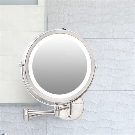 Buy Ovente Lighted Wall Mount Makeup Mirror X X Magnifier