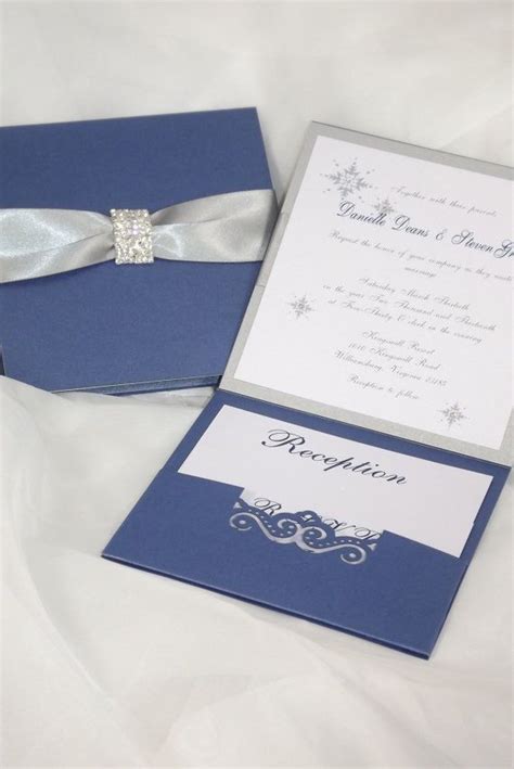 Blue And Silver Wedding Invitations Jenniemarieweddings