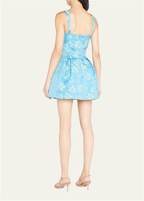 Alexis Max Fit And Flare Floral Jacquard Mini Dress Bergdorf Goodman