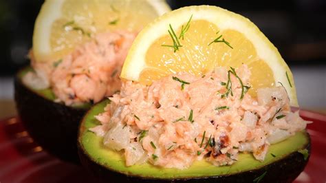 Salmon Stuffed Avocados