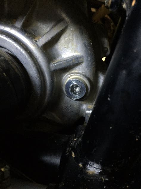 Help With The Front Differential Fill Plug Must Be Welded On Help