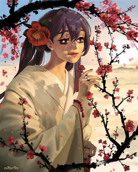 Hutao And Winter Plum By Miorinart On Deviantart