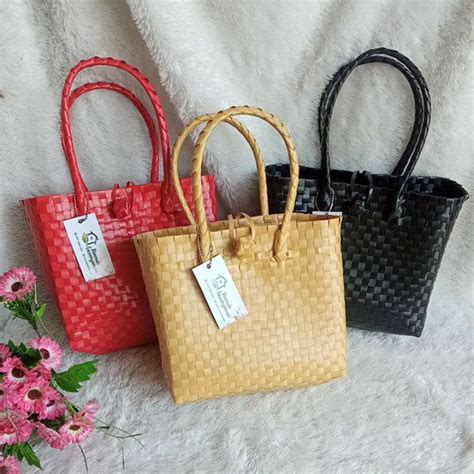 Jual Tas Anyaman Kaca B Polos Tas Cantik Tas Wanita Tas Souvenir