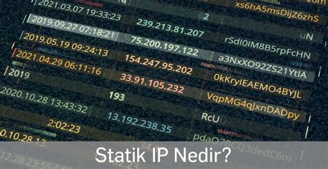 Statik IP Nedir Ne İşe Yarar Karel