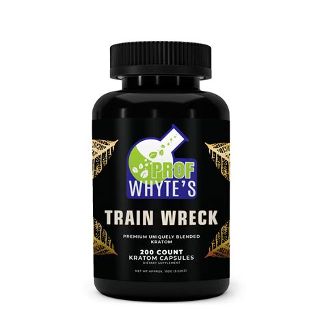 Trainwreck Kratom Capsules Professor Whytes