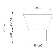 Clementi Barbecue GRINGO Base CUBE Tipo Corten