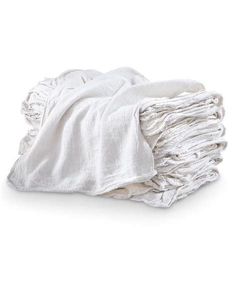 White Auto-Mechanic Shop Towels Rags 100% Cotton 14 x 14