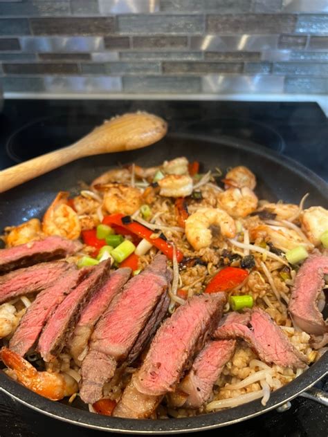 Gina’s Healthier Surf And Turf Fried Rice Foodie Winelover