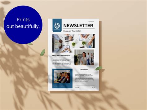 Company Newsletter Template Editable In Canva Employee Recognition