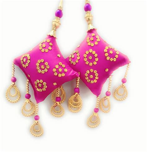 Handmade Work Ethnic Hanging Latkan For Lehenga Latkan Fancy Colorful