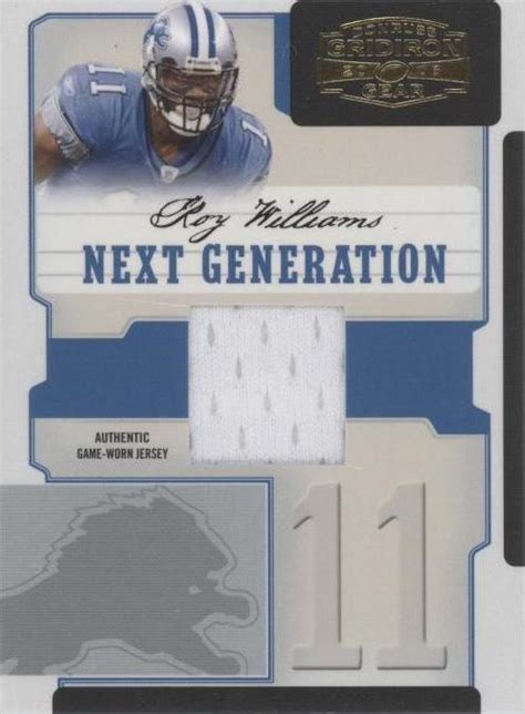 2006 Donruss Gridiron Gear Roy Williams NG 22 For Sale EBay