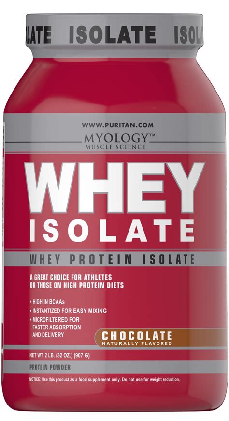 Whey Protein Isolate Chocolate 2 Powder 31471 Puritans Pride