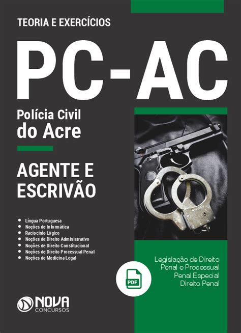 Apostila Pc Ac Agente E Escriv O De Pol Cia