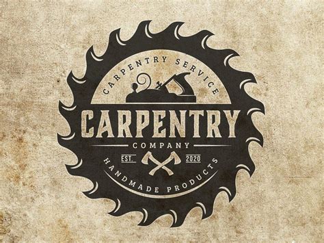 Woodwork And Carpentry Logo Custom Logo Business Logo Design Carpenter