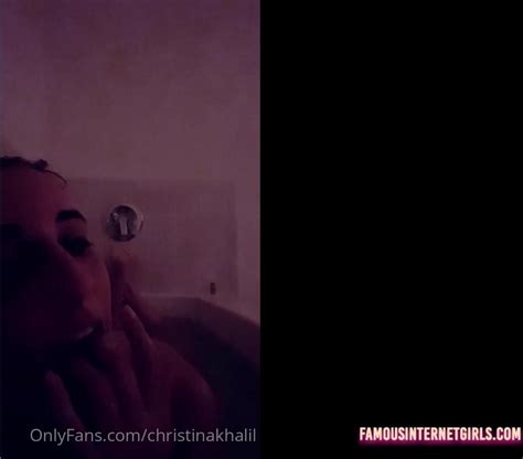 Christina Khalil Onlyfans Nude Bath Video Leaked