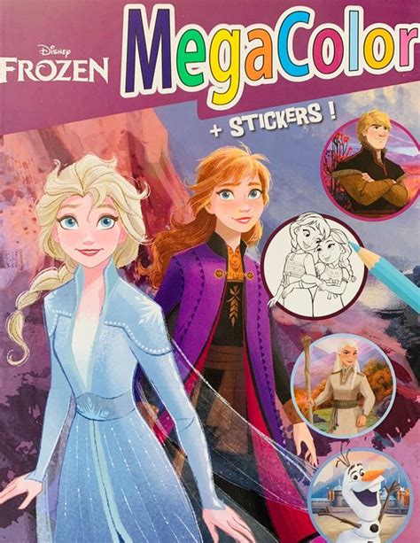 Disney Frozen Kleurboek Met Stickers Megacolor Kleurplaten