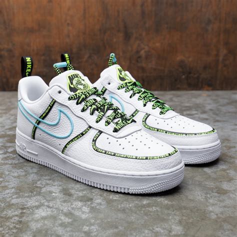 Nike Men Air Force 1 07 Worldwide White White Blue Fury Black