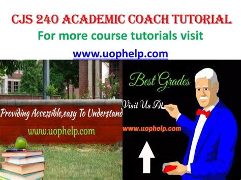 PPT CJS 240 ACADEMIC COACH TUTORIAL UOPHELP PowerPoint Presentation