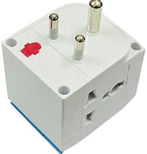 3 Pin Multi Plug Socket Universal Travel Adapter With Individual Switch