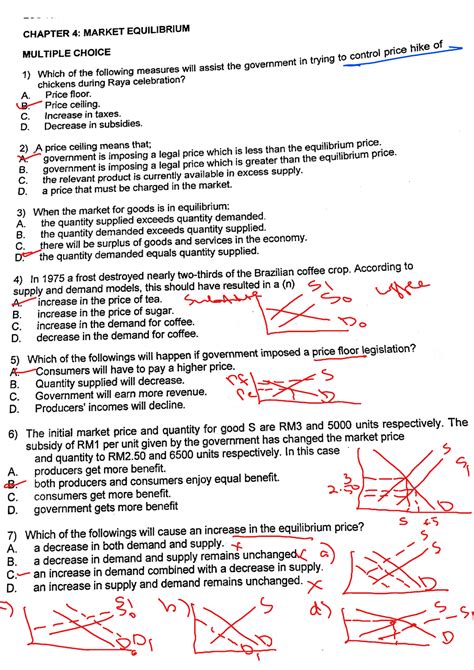 Suggested Answer Market Equilibrium Microeconomic Studocu