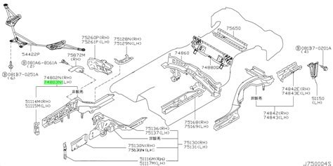 Buy Genuine Nissan G5111CD400 (G5111-CD400) Member, Side Front Lh ...