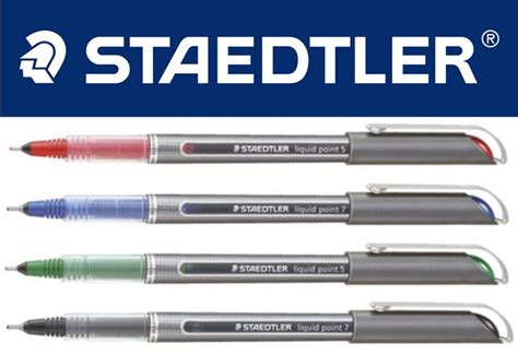 Staedtler Liquid Point 5 And 7 Rollerball Pens Singles Or Packs Of 10