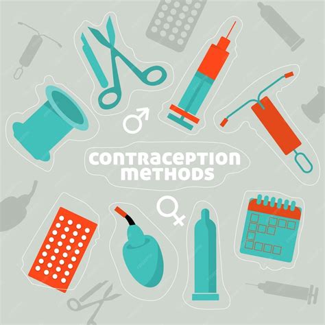 Ilustração De Métodos De Contracepção Vetor Grátis