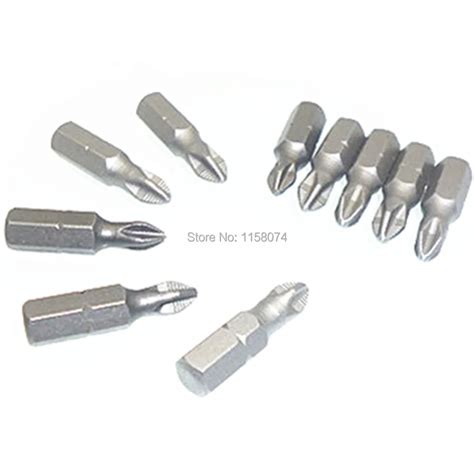 10x Phillips Impact Insert Bits 25mm Ph2 Screwdriver Bit Magnetic Screw