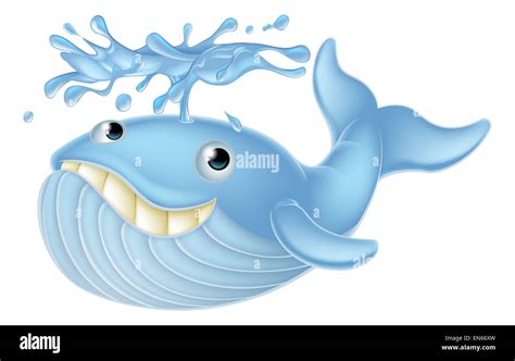 Cute Blue Whale Cartoon