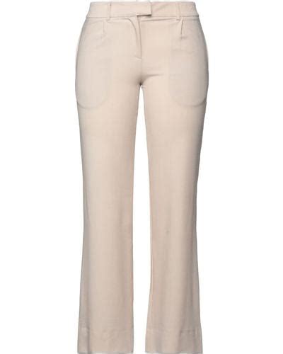 Natural Cruciani Pants Slacks And Chinos For Women Lyst