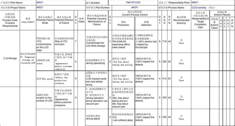 Pfmea模版word文档在线阅读与下载免费文档