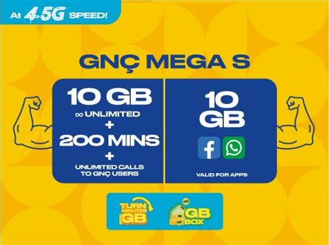 Gn Mega S Prepaid Package Paket Detay Kuzey Kibris Turkcell