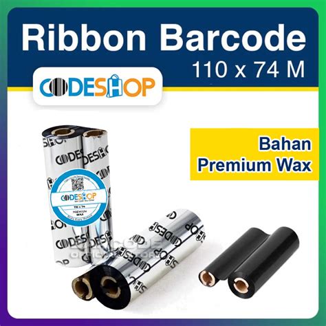 Jual Ribbon Barcode Premium Wax Ukuran X Meter Pita Ribbon