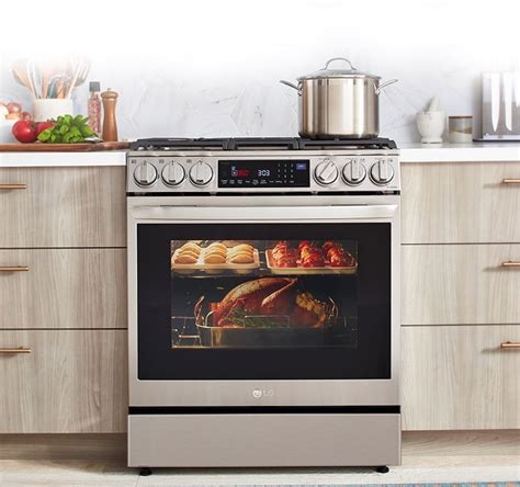 Lg Lsgl6335f 63 Cu Ft Smart Wi Fi Enabled Probake Convection® Instaview® Gas Slide In Range