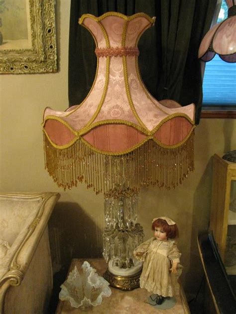 Victorian French Ex Large Lamp Shade Rose Bead Etsy Lamp Shade