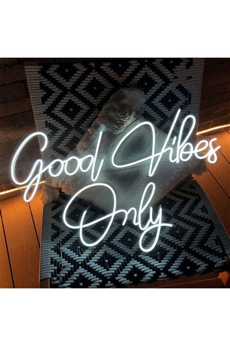 ARYA LİNA DESİGN Good Vibes Only Neon Tabela Neon Yazı Dekoratif