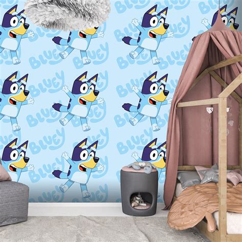 Bluey Wallpaper Kids Bedroom Mural Peel And Stick Wallpaper Kids