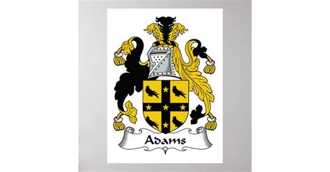 Adams Family Crest Poster | Zazzle